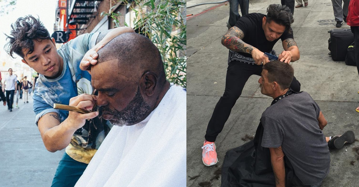 Mark Bustos’ Heartfelt Story of Giving Free Haircuts to the Homeless Gets a Film Adaptation 3 Mark Bustos free haircuts new york